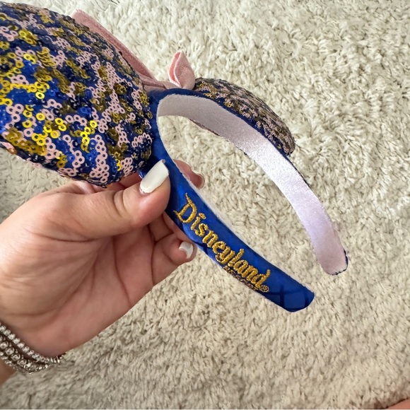 NEW Blue Pink & Gold Minnie Ears - Picture 3 of 8